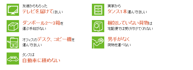 お手軽便ご利用ケース